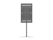 Multibrackets M Pro 49" Single Pole Digital Signage Enclosure with Floorbase | 7350105219788