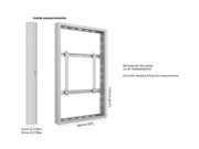 Multibrackets M Pro 49" Wall Medium Digital Signage Enclosure - White | 7350022738799 Signage Display Enclosures Multibrackets