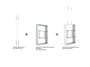 Multibrackets M Pro 55" High Brightness B2B Digital Signage Enclosure – White | 7350105219665 Signage Display Enclosures Multibrackets