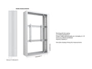 Multibrackets M Pro 55" High Brightness B2B Digital Signage Enclosure – White | 7350105219665 Signage Display Enclosures Multibrackets