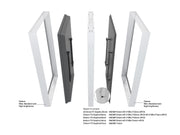 Multibrackets M Pro 55" High Brightness B2B Digital Signage Enclosure – White | 7350105219665 Signage Display Enclosures Multibrackets