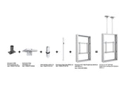 Multibrackets M Pro 55" High Brightness B2B Digital Signage Enclosure – White | 7350105219665 Signage Display Enclosures Multibrackets