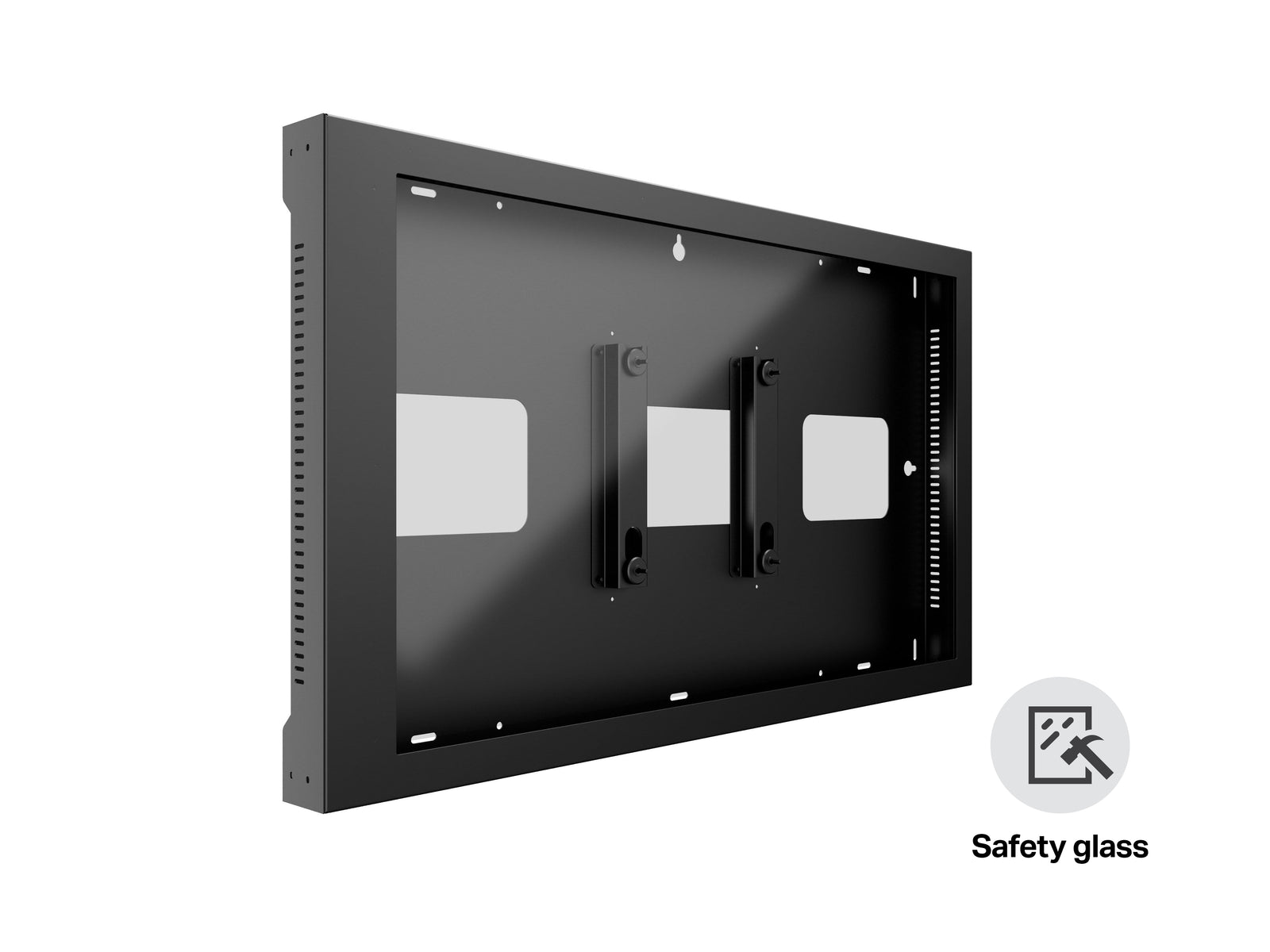 Multibrackets M Pro 55" Indoor Wall Landscape Digital Signage Enclosure – Black | 7350105218071 Signage Display Enclosures Multibrackets