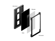 Multibrackets M Pro 55" Indoor Wall Portrait Digital Signage Enclosure – Black | 7350073731619 Signage Display Enclosures Multibrackets