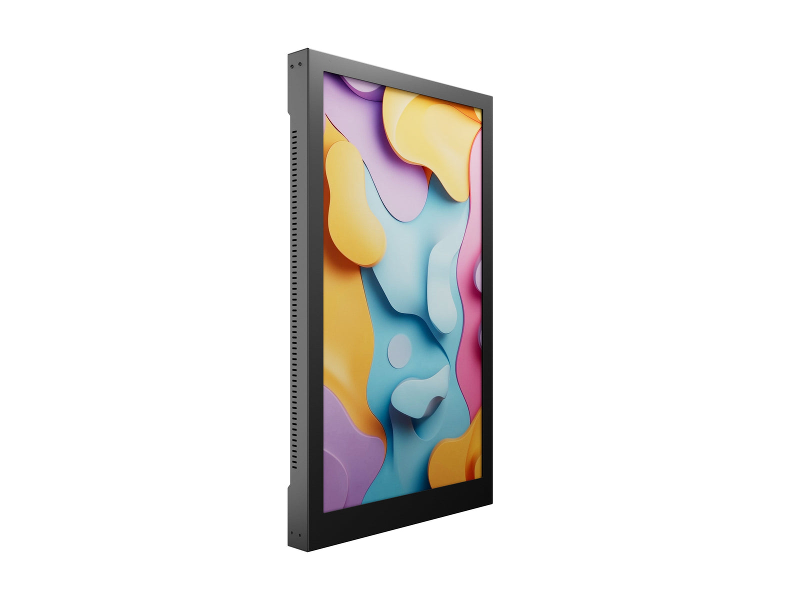 Multibrackets M Pro 55" Indoor Wall Portrait Digital Signage Enclosure – Black | 7350073731619 Signage Display Enclosures Multibrackets