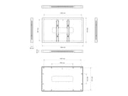 Multibrackets M Pro 65" Indoor Wall Landscape Digital Signage Enclosure – Black | 7350105218088 Signage Display Enclosures Multibrackets