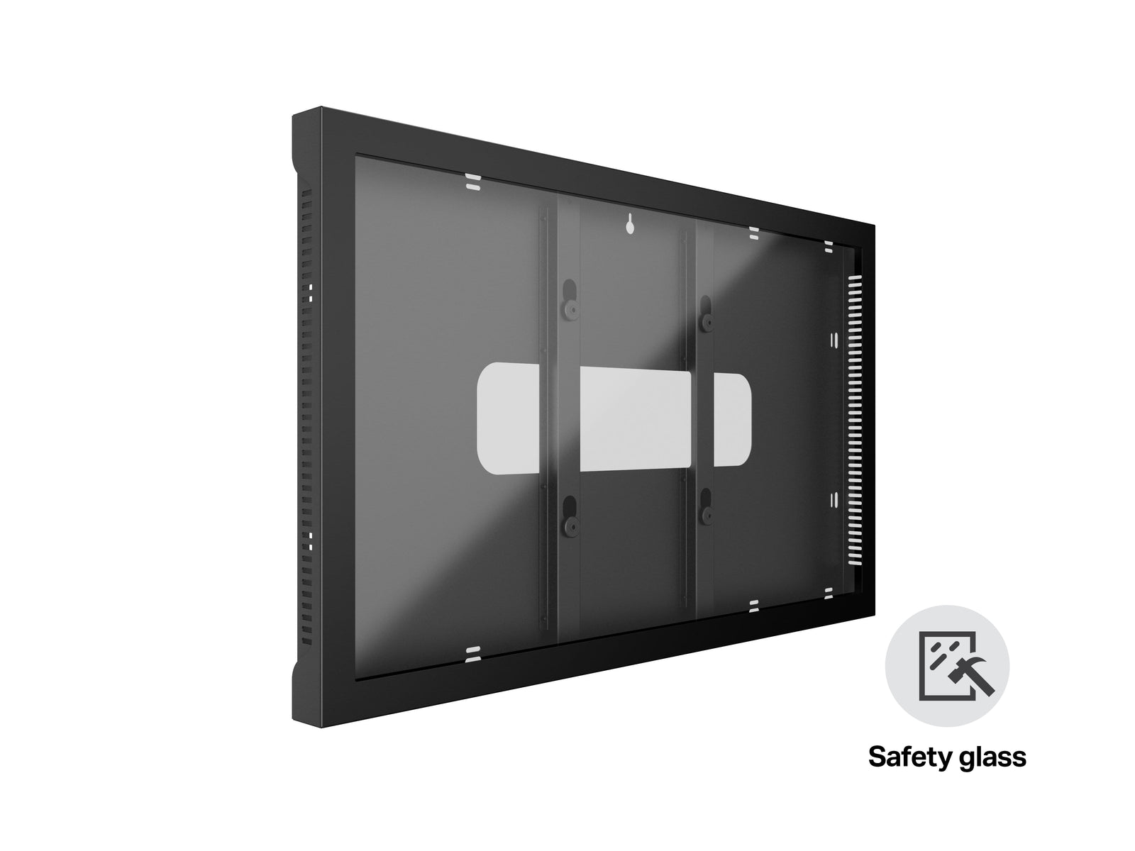 Multibrackets M Pro 65" Indoor Wall Landscape Digital Signage Enclosure – Black | 7350105218088 Signage Display Enclosures Multibrackets