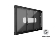 Multibrackets M Pro 65" Indoor Wall Landscape Digital Signage Enclosure – Black | 7350105218088 Signage Display Enclosures Multibrackets