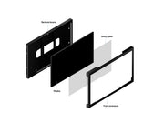 Multibrackets M Pro 65" Indoor Wall Landscape Digital Signage Enclosure – Black | 7350105218088 Signage Display Enclosures Multibrackets