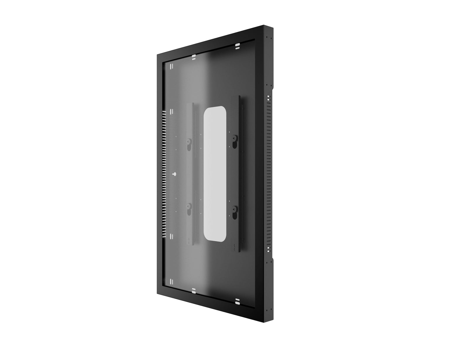 Multibrackets M Pro 65" Indoor Wall Portrait Digital Signage Enclosure – Black | 7350073731626 Signage Display Enclosures Multibrackets