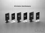 Multibrackets M Pro 75" Digital Signage Kiosk Enclosure – Black | 7340234812332 Kiosk Stand Multibrackets