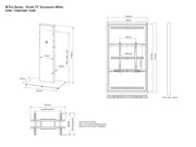 Multibrackets M Pro 75" Digital Signage Kiosk Enclosure – White | 7340234812349 Kiosk Stand Multibrackets