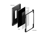 Multibrackets M Pro 75" Indoor Wall Portrait Digital Signage Enclosure – Black | 7350073731633 Signage Display Enclosures Multibrackets