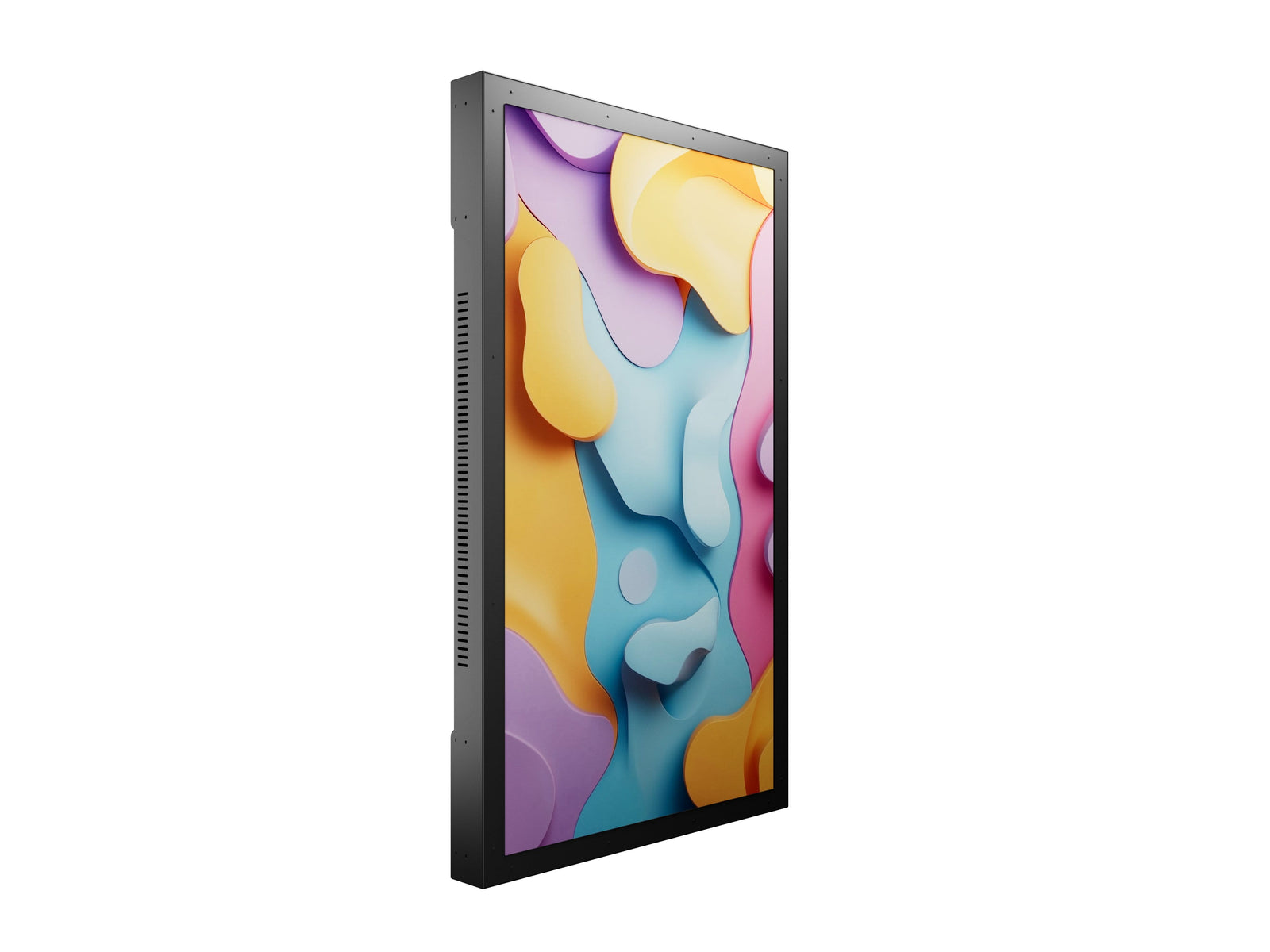 Multibrackets M Pro 75" Indoor Wall Portrait Digital Signage Enclosure – Black | 7350073731633 Signage Display Enclosures Multibrackets