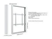 Multibrackets M Pro 75" Large B2B Digital Signage Display Enclosure – White | 7350105219696 Signage Display Enclosures Multibrackets
