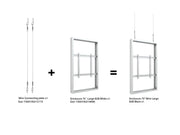 Multibrackets M Pro 75" Large B2B Digital Signage Display Enclosure – White | 7350105219696 Signage Display Enclosures Multibrackets