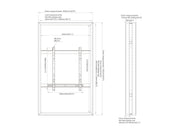 Multibrackets M Pro 75" Large B2B Digital Signage Display Enclosure – White | 7350105219696 Signage Display Enclosures Multibrackets
