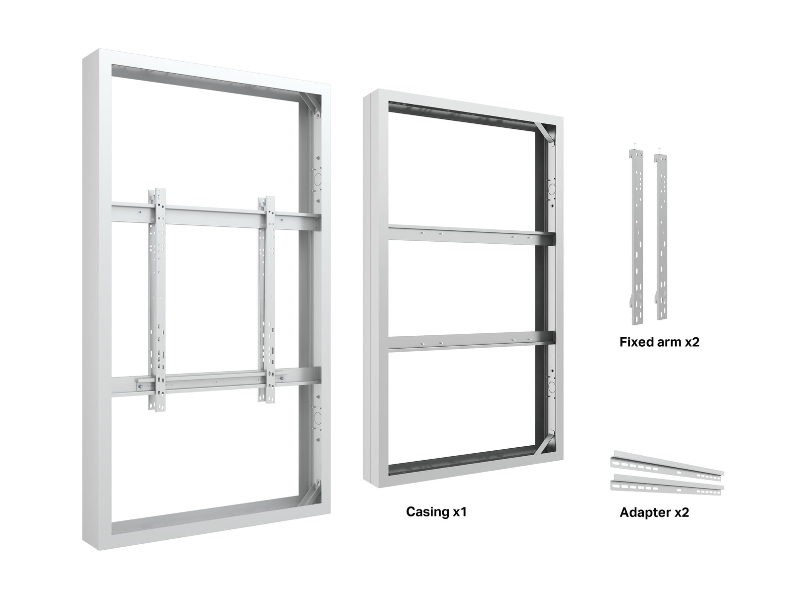 Multibrackets M Pro 75" Large B2B Digital Signage Display Enclosure – White | 7350105219696 Signage Display Enclosures Multibrackets