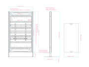 Multibrackets M Pro 85" Digital Signage Totem Enclosure with Floorbase | 7350105219641