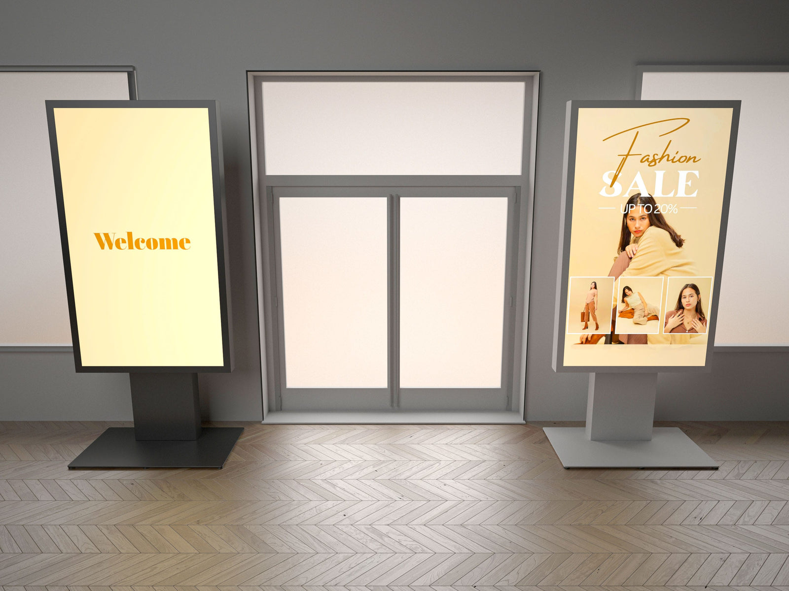 Multibrackets M Pro 86" Digital Signage Kiosk Enclosure – Black | 7340234812370 Kiosk Stand Multibrackets