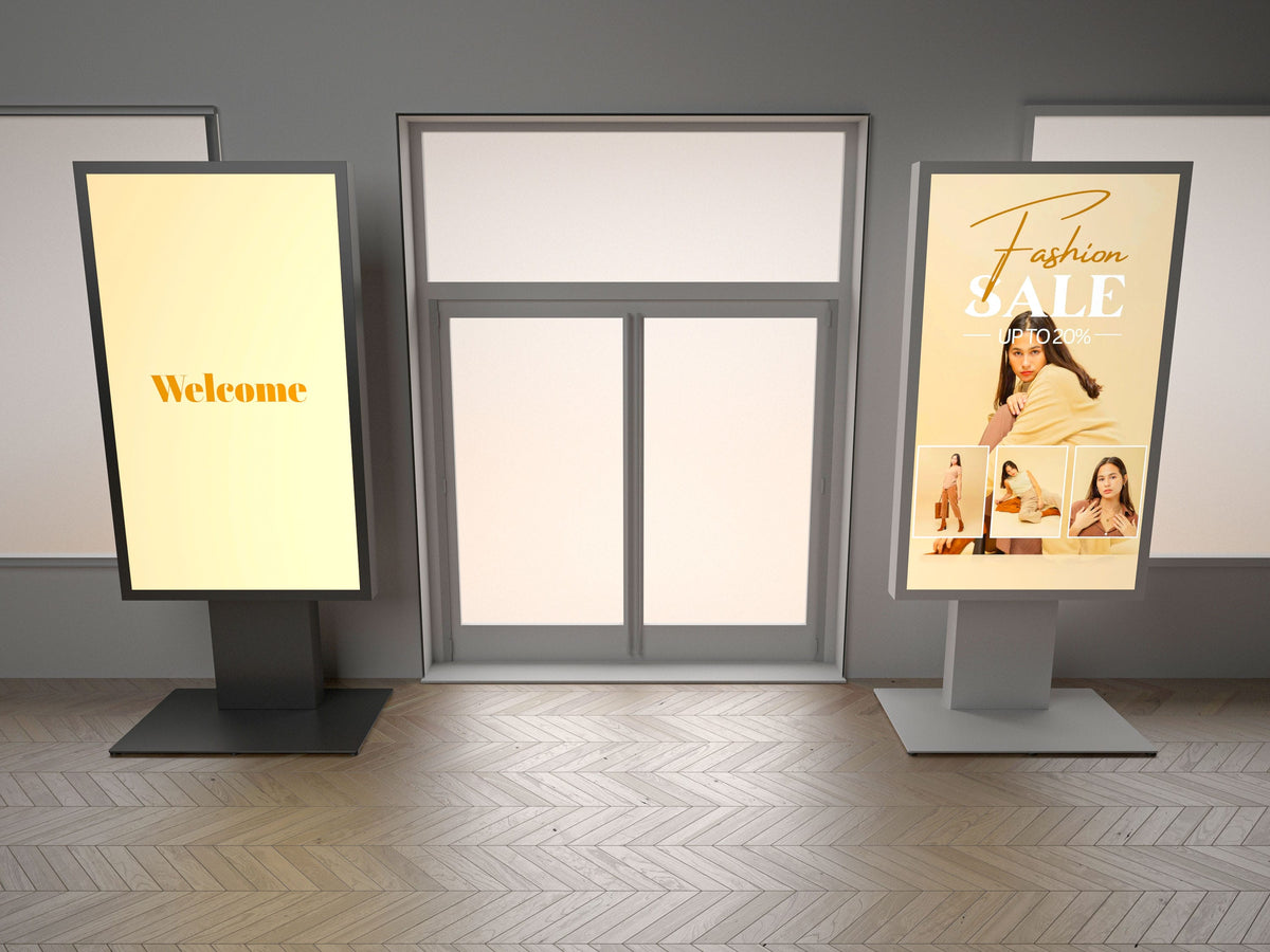 Multibrackets M Pro 86" Digital Signage Kiosk Enclosure – White | 7340234812387 Kiosk Stand Multibrackets
