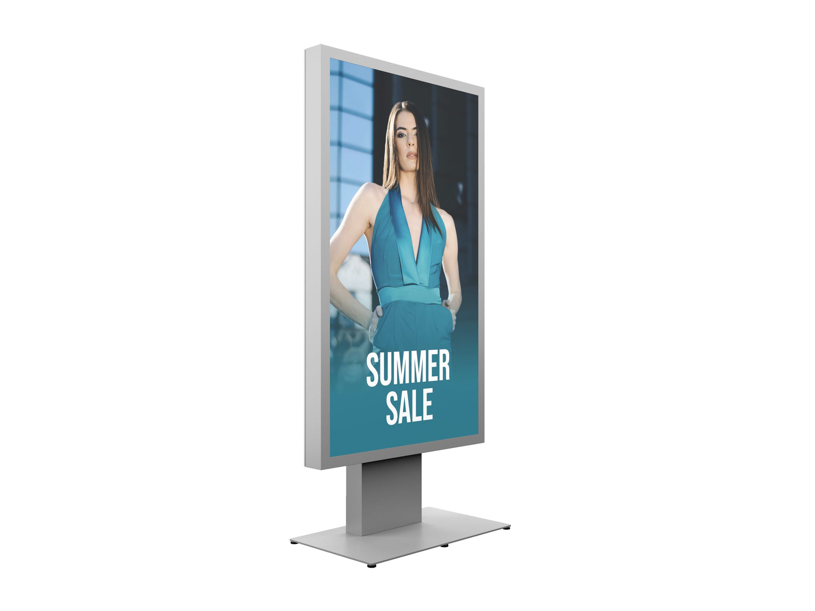Multibrackets M Pro 86" Digital Signage Kiosk Enclosure – White | 7340234812387 Kiosk Stand Multibrackets