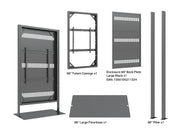 Multibrackets M Pro 86" Digital Signage Totem Enclosure with Floorbase | 7340234810093