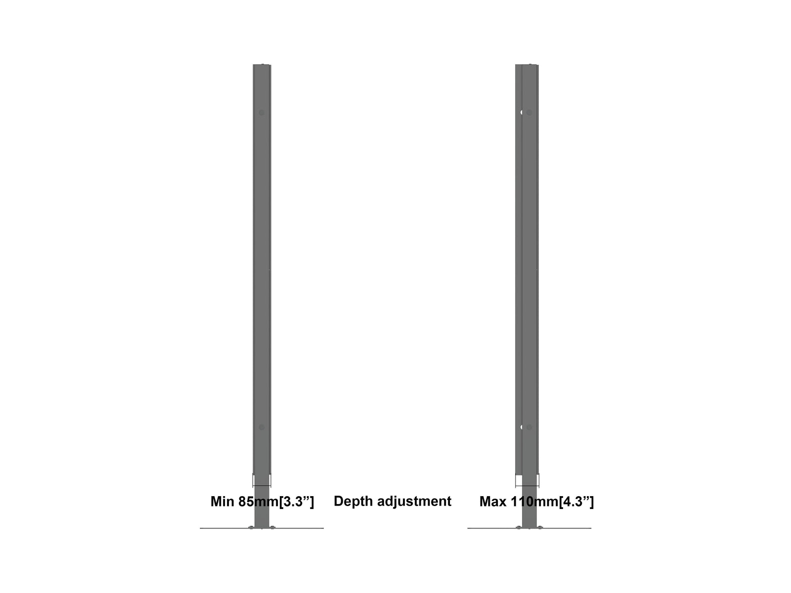 Multibrackets M Pro 86" Digital Signage Totem Enclosure with Floorbase | 7340234810093