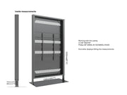 Multibrackets M Pro 98" Digital Signage Totem Enclosure with Floorbase | 7340234810109