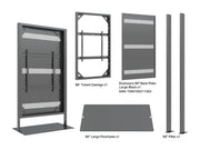 Multibrackets M Pro 98" Digital Signage Totem Enclosure with Floorbase | 7340234810109