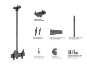 Multibrackets M Pro Ceiling Mount 32–50" VESA 300 – Black | 7340234816910 Ceiling Mount Bracket Multibrackets
