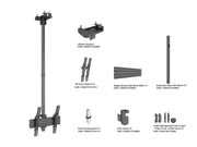 Multibrackets M Pro Ceiling Mount 32–65" VESA 400 – Black | 7340234816927 Ceiling Mount Bracket Multibrackets