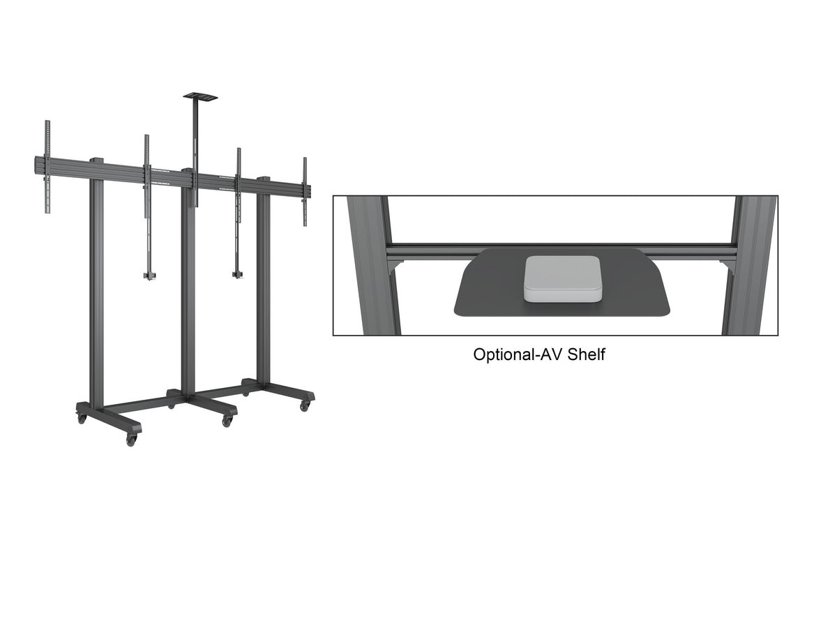 Multibrackets M Pro Collaboration Side by Side Dual Display Floorstand for 32"-75" Screens | 7340234810765 Floor Stand Multibrackets