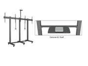 Multibrackets M Pro Collaboration Side by Side Dual Display Floorstand for 32"-75" Screens | 7340234810765 Floor Stand Multibrackets