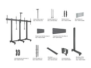 Multibrackets M Pro Collaboration Side by Side Dual Display Floorstand for 32"-75" Screens | 7340234810765 Floor Stand Multibrackets