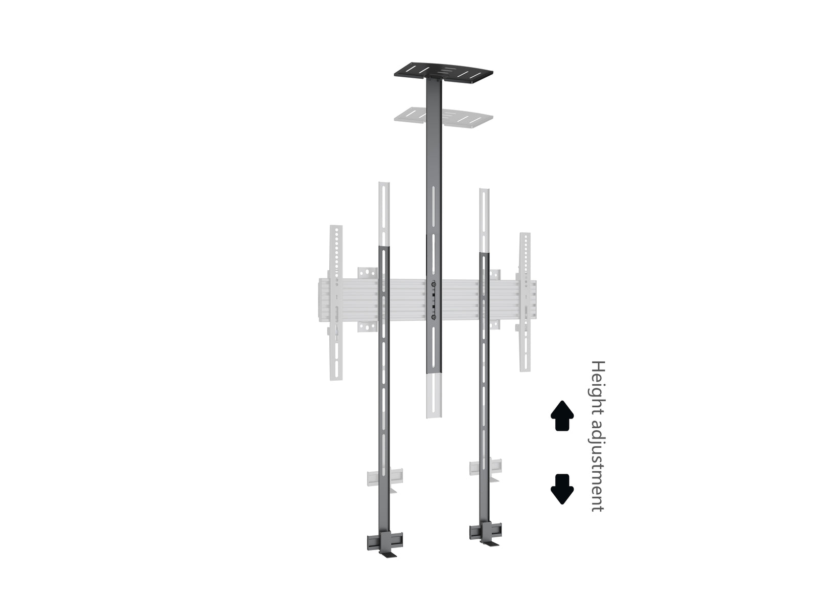 Multibrackets M Pro Collaboration Side by Side Dual Display Floorstand for 75"-90" Screens | 7340234810772 Floor Stand Multibrackets