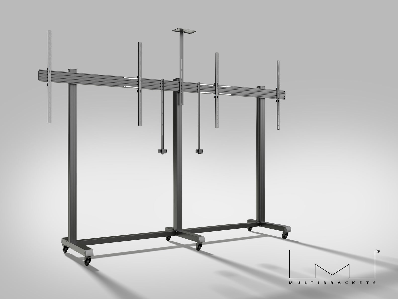 Multibrackets M Pro Collaboration Side by Side Dual Display Floorstand for 75"-90" Screens | 7340234810772 Floor Stand Multibrackets