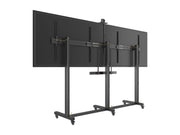 Multibrackets M Pro Collaboration Side by Side Dual Display Floorstand for 75"-90" Screens | 7340234810772 Floor Stand Multibrackets