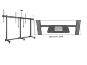 Multibrackets M Pro Collaboration Side by Side Dual Display Floorstand for 75"-90" Screens | 7340234810772 Floor Stand Multibrackets