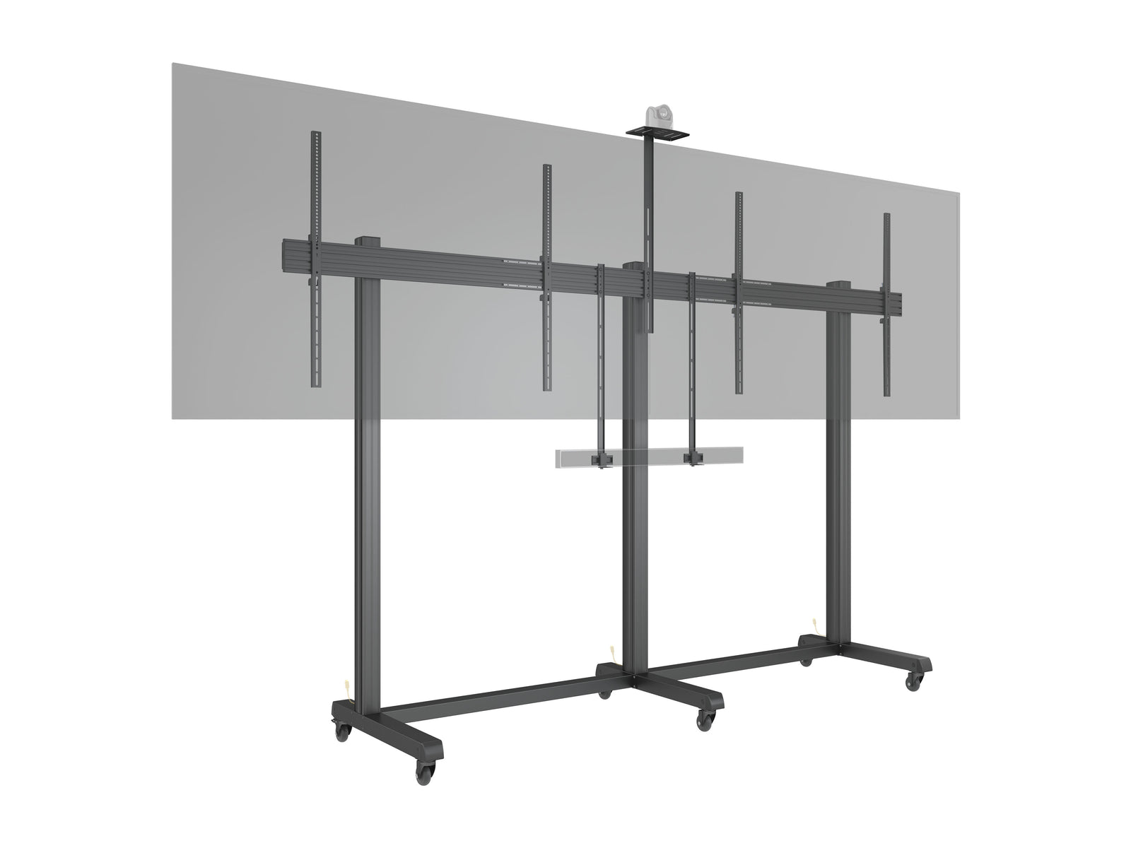 Multibrackets M Pro Collaboration Side by Side Dual Display Floorstand for 75"-90" Screens | 7340234810772 Floor Stand Multibrackets