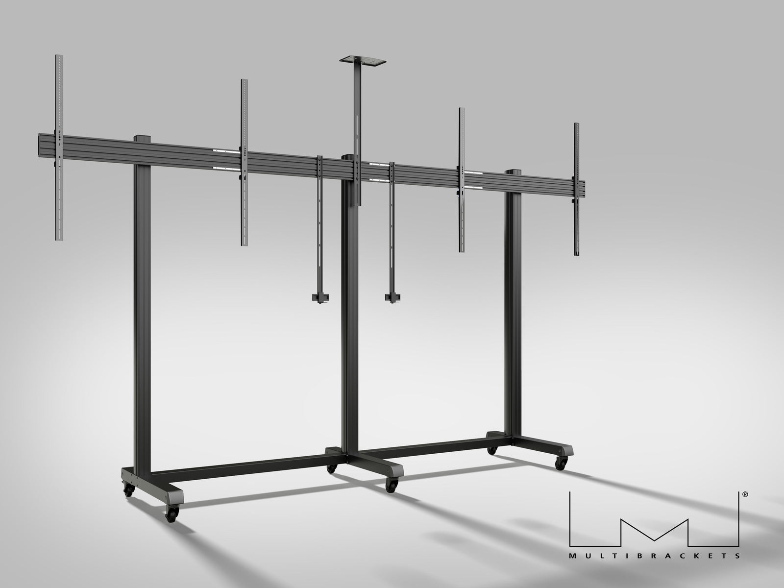 Multibrackets M Pro Collaboration Side by Side Dual Display Floorstand for 85"-100" Screens | 7340234810789 Floor Stand Multibrackets