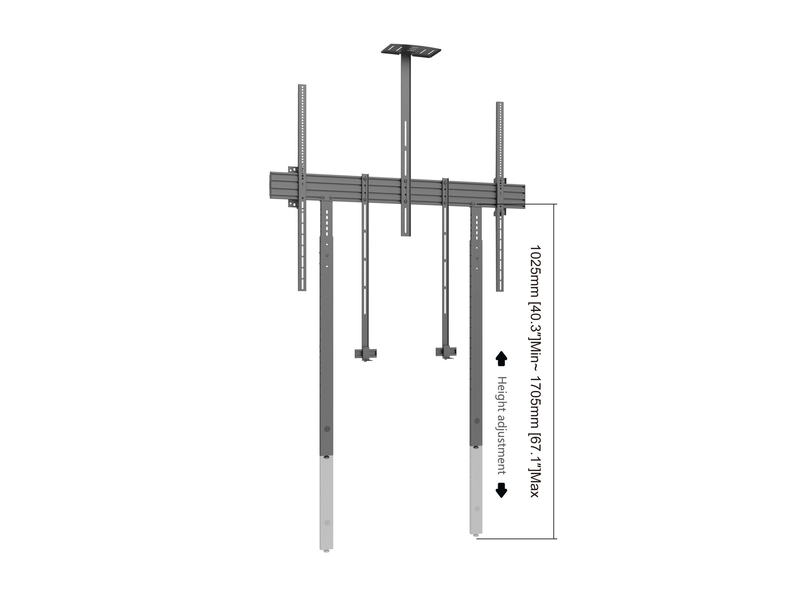 Multibrackets M Pro Collaboration Wall Mount with Floor Support VESA 1200x900 | 7340234810840 Wall Mount Bracket Multibrackets
