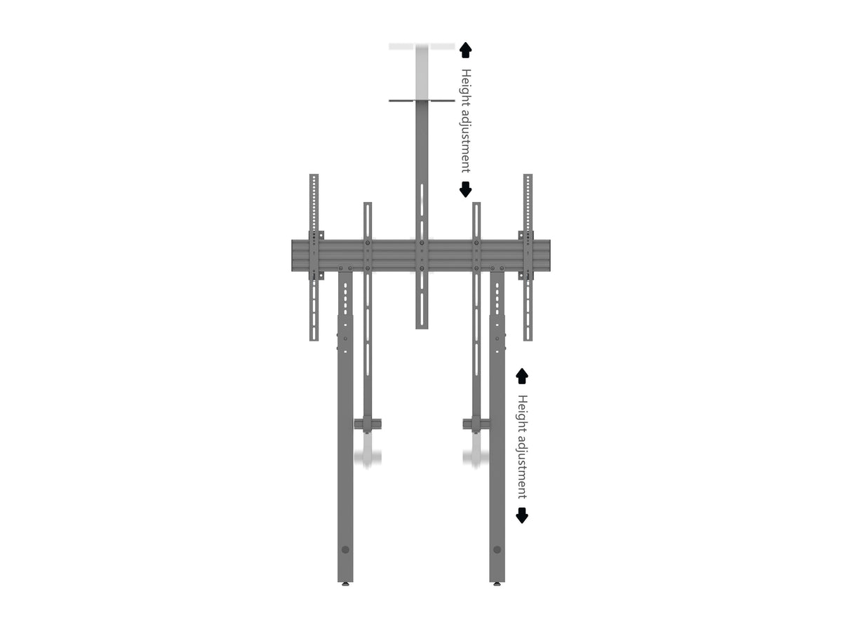 Multibrackets M Pro Collaboration Wall Mount with Floor Support VESA 900x600 | 7340234810833 Wall Mount Bracket Multibrackets