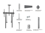 Multibrackets M Pro Collaboration Wall Mount with Floor Support VESA 900x600 | 7340234810833 Wall Mount Bracket Multibrackets