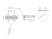 Multibrackets M Pro Column Wall Mount HD 43–86" VESA 600 – Black | 7340234816965 Wall Mount Bracket Multibrackets