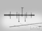 Multibrackets M Pro Dual 98" Collaboration Side by Side Wall Mount | 7340234812318 Wall Mount Bracket Multibrackets