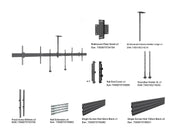 Multibrackets M Pro Dual 98" Collaboration Side by Side Wall Mount | 7340234812318 Wall Mount Bracket Multibrackets