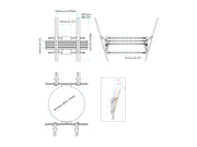 Multibrackets M Pro Dual Column Mount 43–86" VESA 600x600 – Black | 7340234816972 Wall Mount Bracket Multibrackets