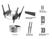 Multibrackets M Pro Dual Column Mount for 43"-86" Displays | 7350022739031 Wall Mount Bracket Multibrackets