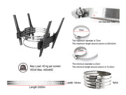 Multibrackets M Pro Dual Column Mount for 43"-86" Displays | 7350022739031 Wall Mount Bracket Multibrackets
